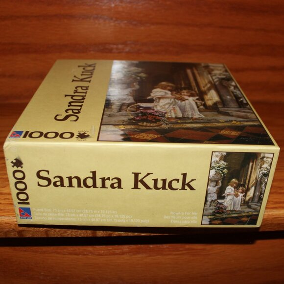 3/$55❤️Sure-Lox Sandra Kuck FLOWERS FOR HER 1000 pc puzzle DES FLEURS POR ELLE - Picture 3 of 8